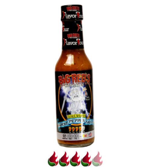 Big Red's "God's Wrath Ghost Pepper Sauce"