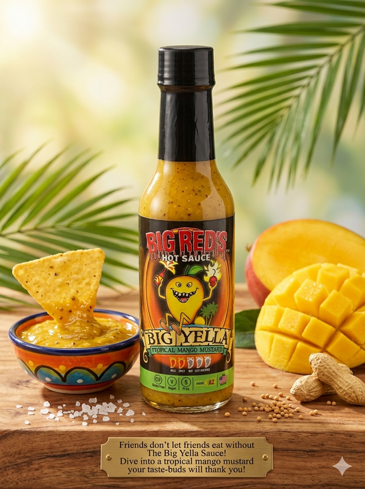 Big Red's "Big Yella Tropical Mango Mustard"