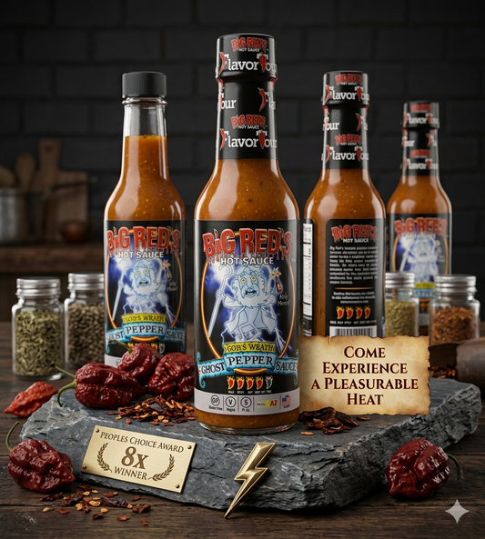 Big Red's "God's Wrath Ghost Pepper Sauce"