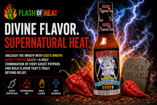 Big Red's "God's Wrath Ghost Pepper Sauce"