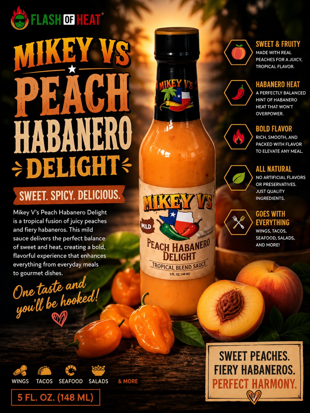 Mikey V's "Peach Habanero Delight