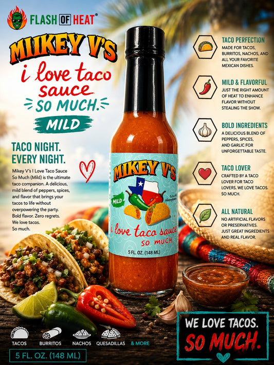Mikey V's "I Love Taco Sauce - Mild"