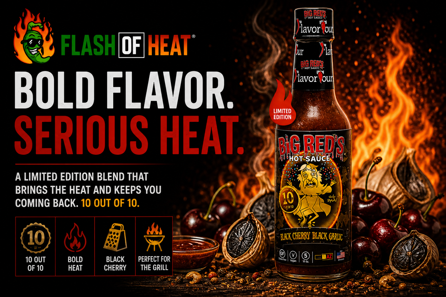 Big Red's Black Cherry Black Garlic Scorpion